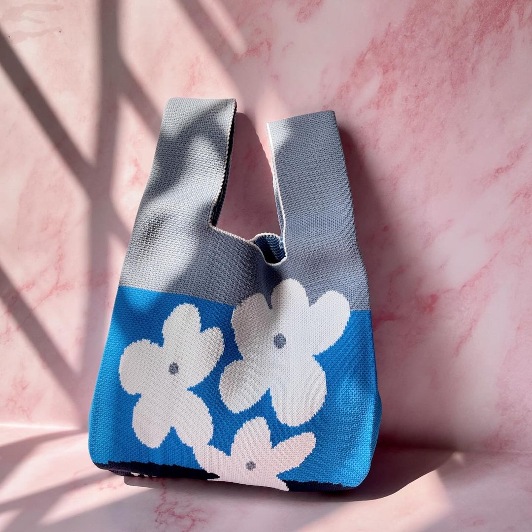 Knitted Small Shopper Handbag