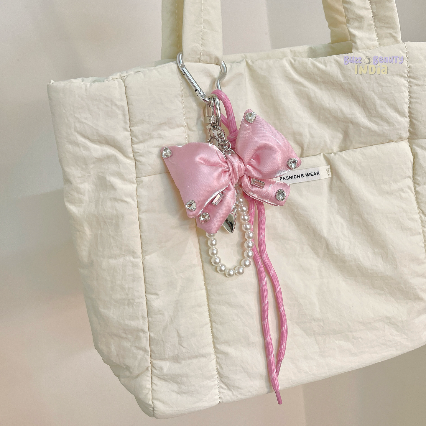 Embellished Bow Bag Charm