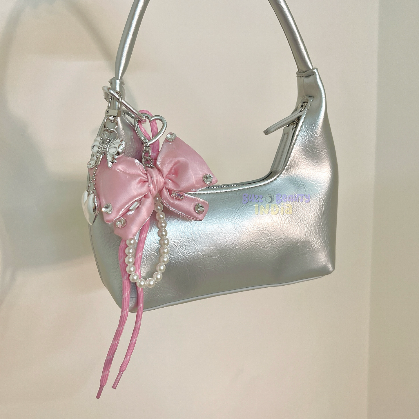 Embellished Bow Bag Charm