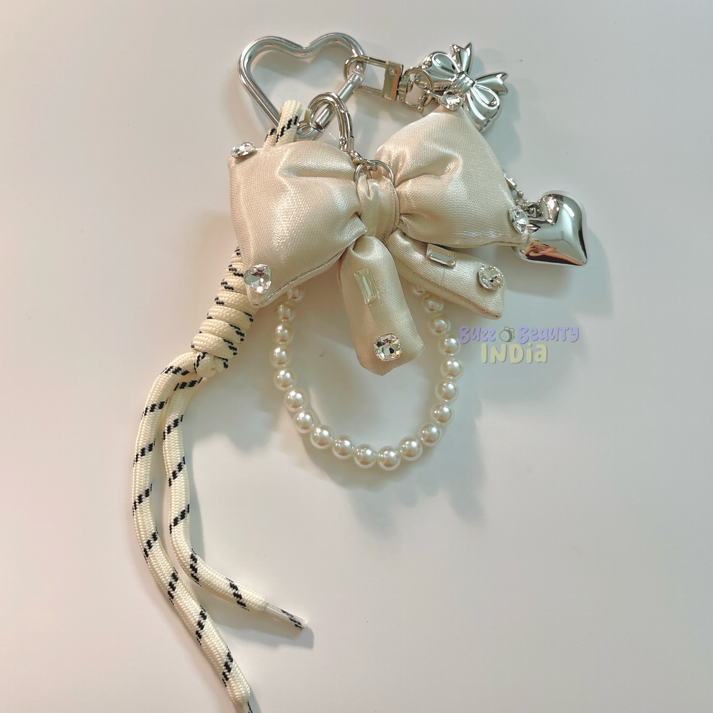 Embellished Bow Bag Charm