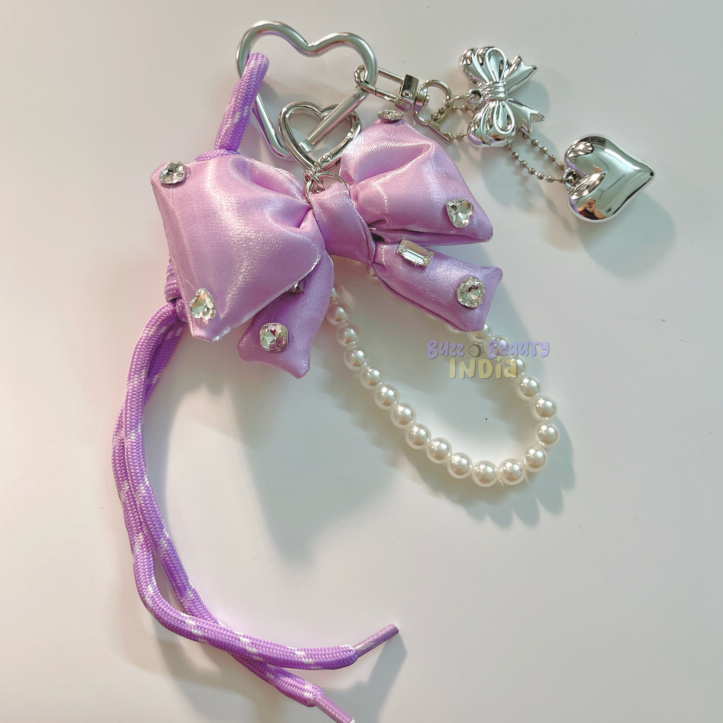 Embellished Bow Bag Charm