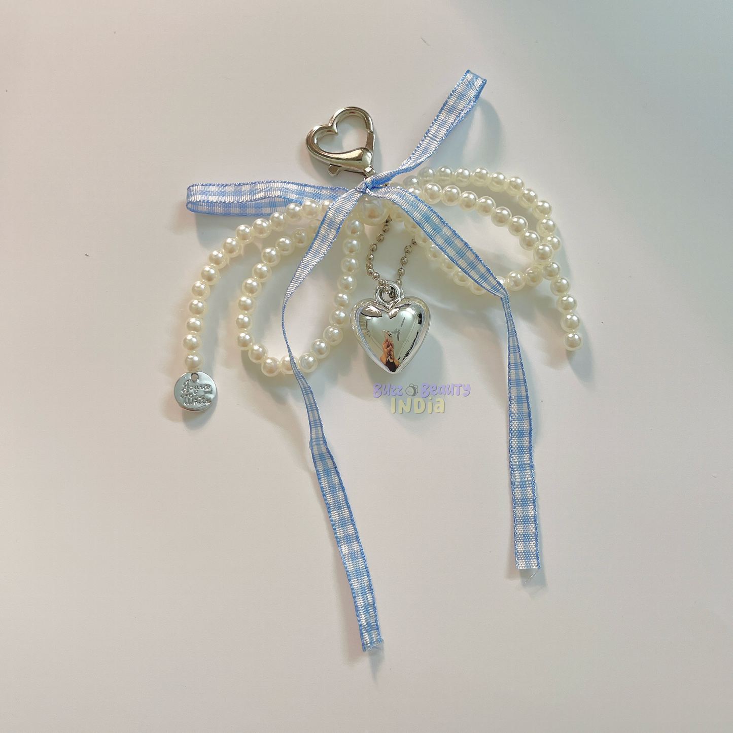 Pearls and Bows Bag Charm