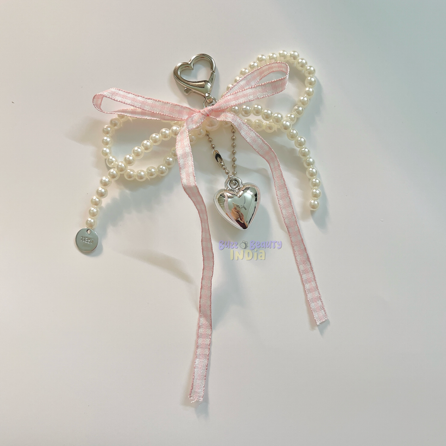 Pearls and Bows Bag Charm