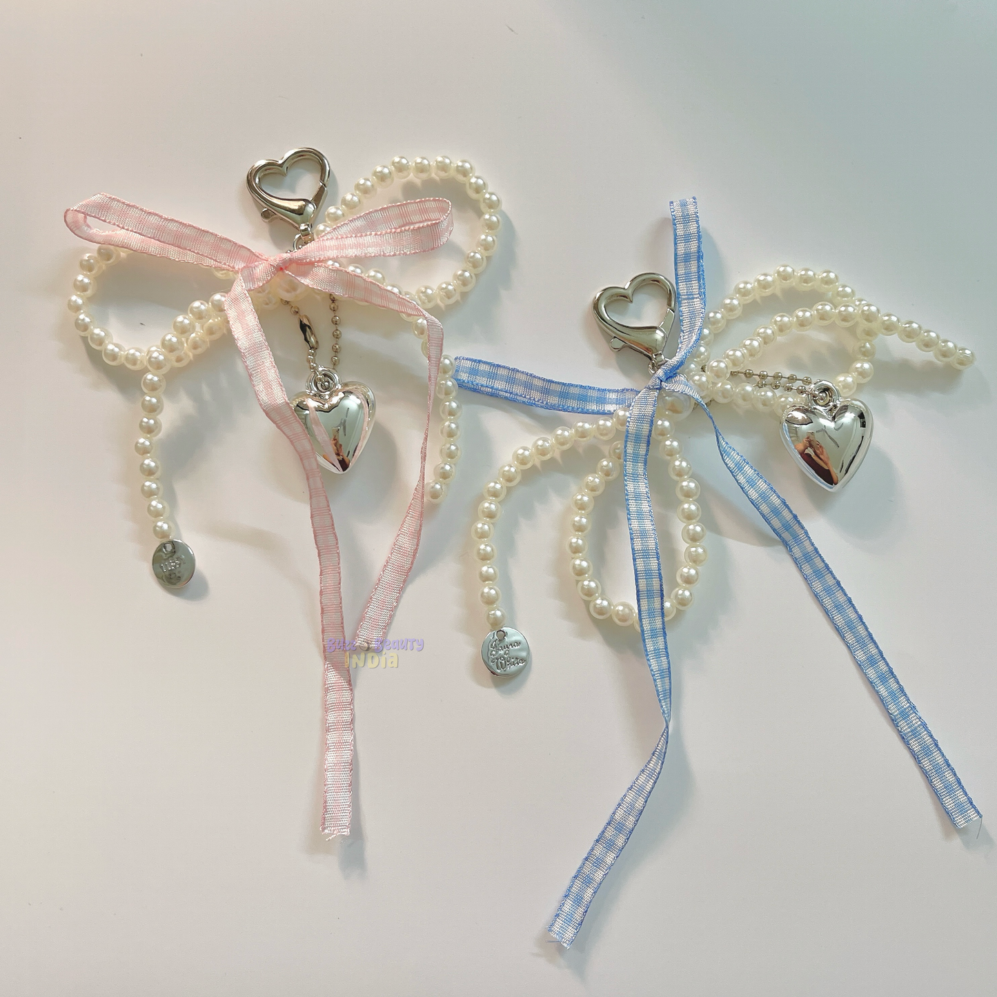 Pearls and Bows Bag Charm