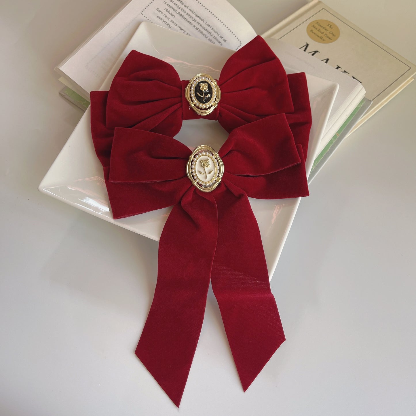 Velvet Big Bow Hairclip