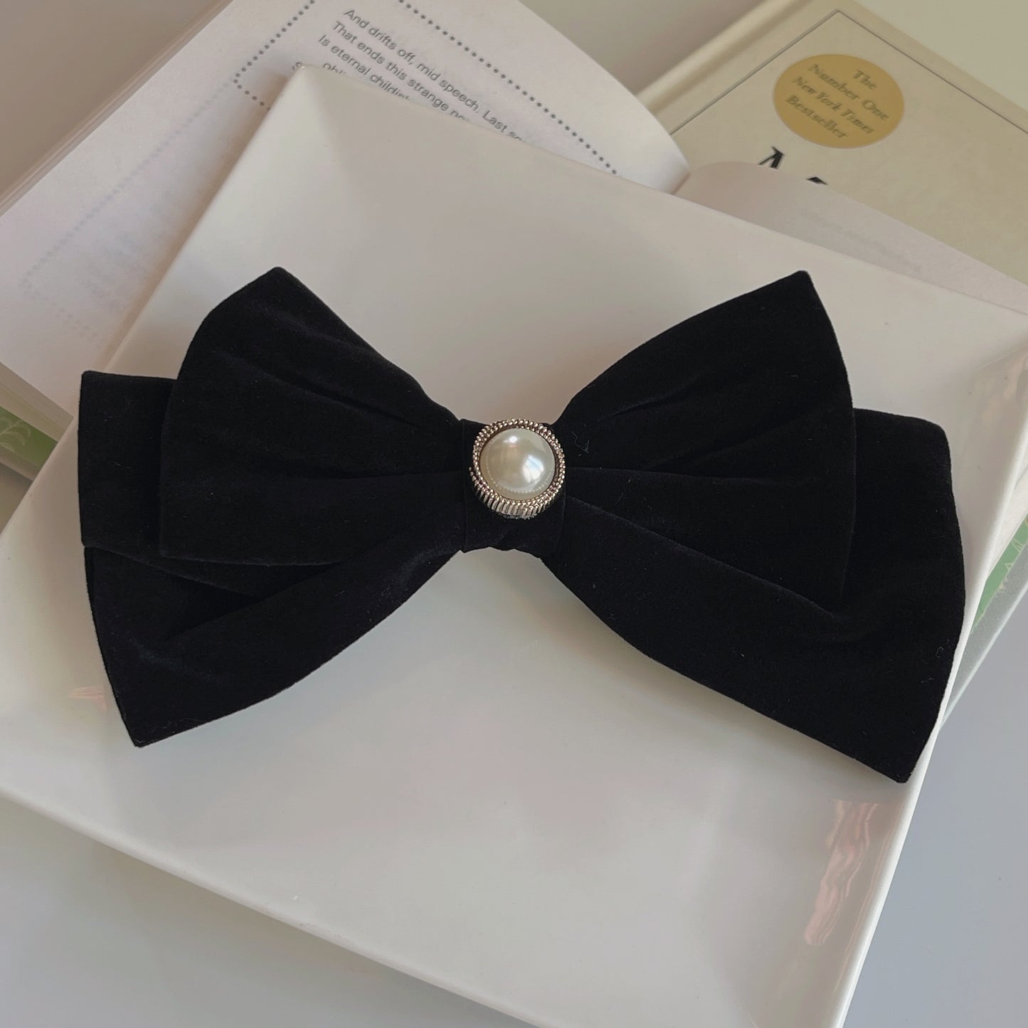 Velvet Big Bow Hairclip