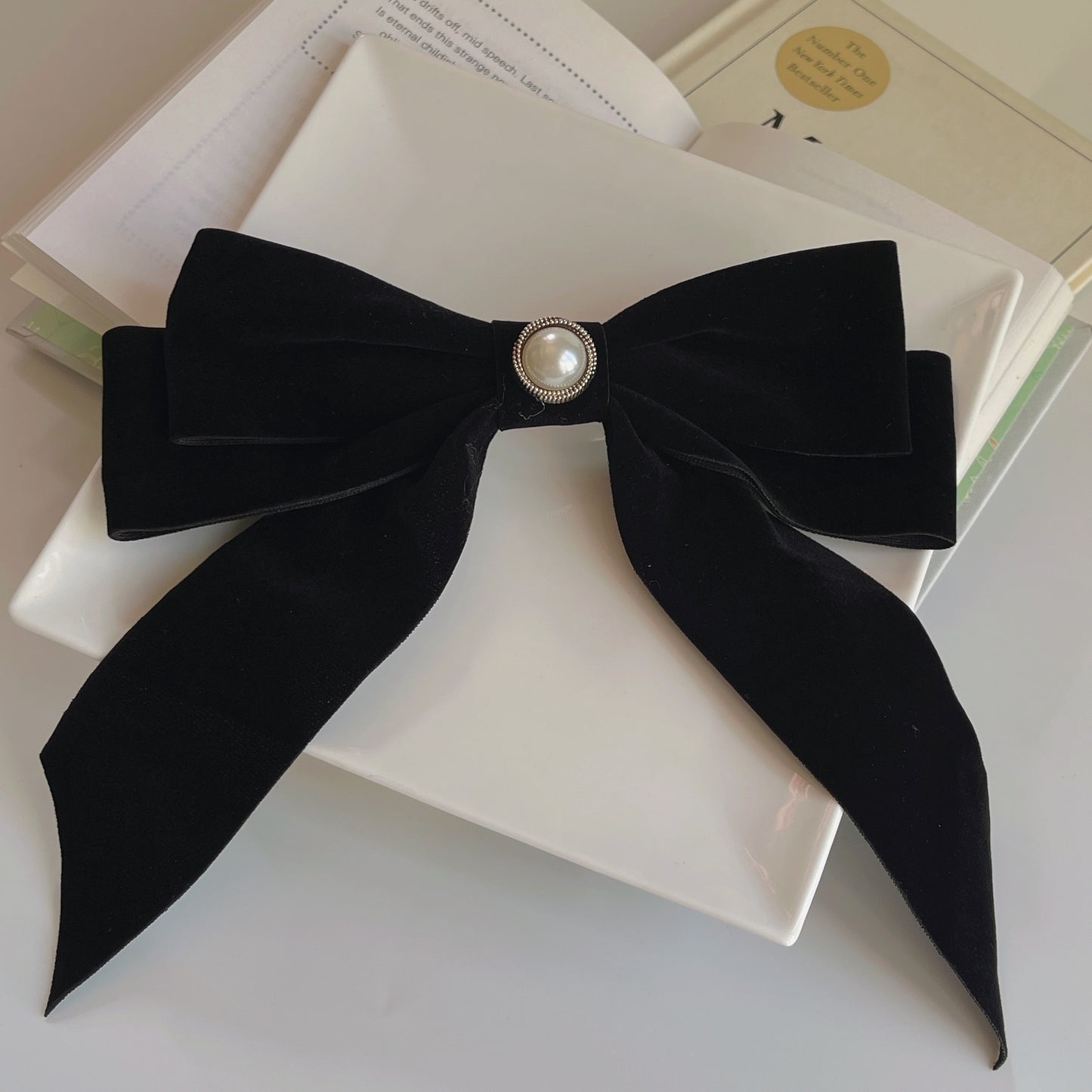 Velvet Big Bow Hairclip