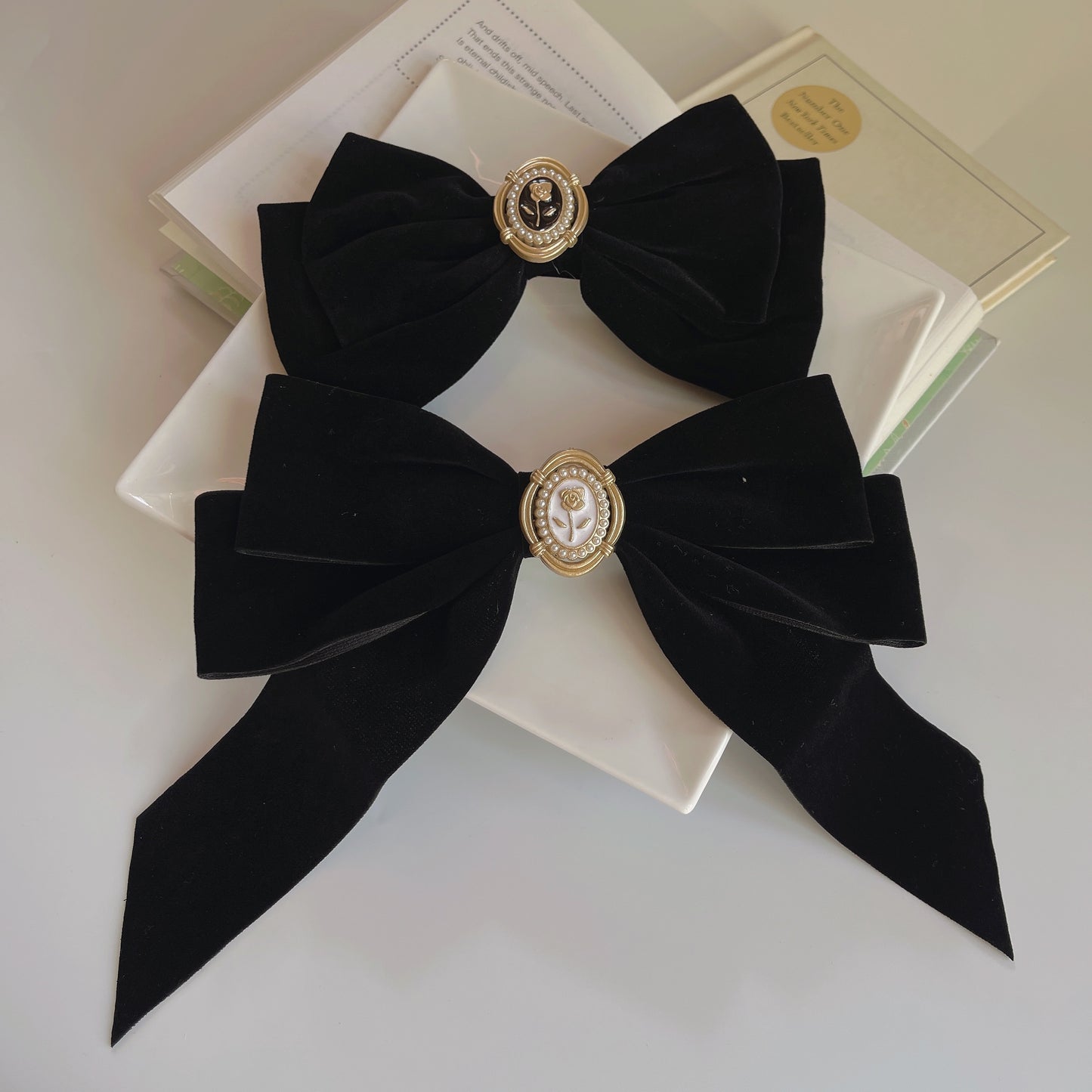 Velvet Big Bow Hairclip