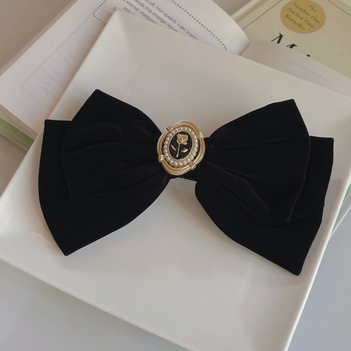 Velvet Big Bow Hairclip