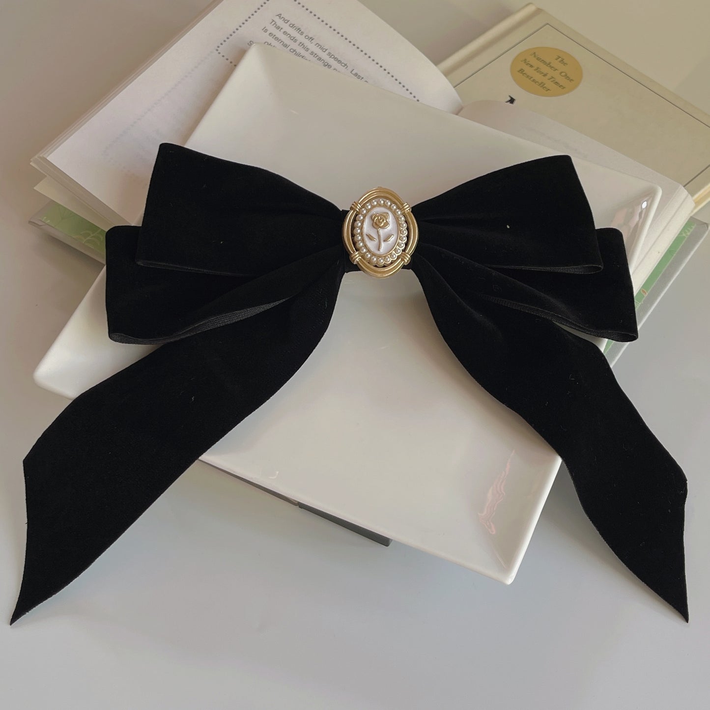 Velvet Big Bow Hairclip