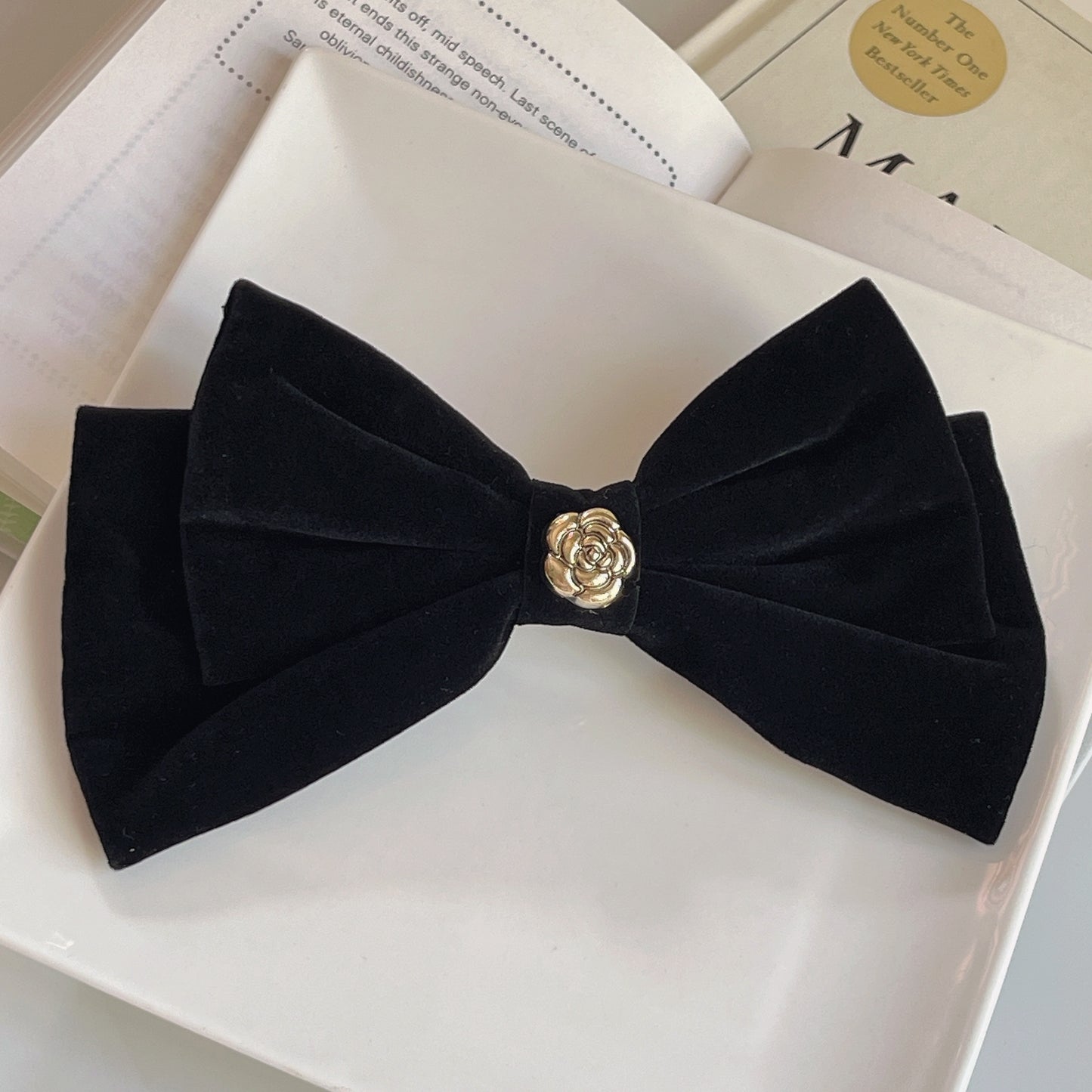 Velvet Big Bow Hairclip
