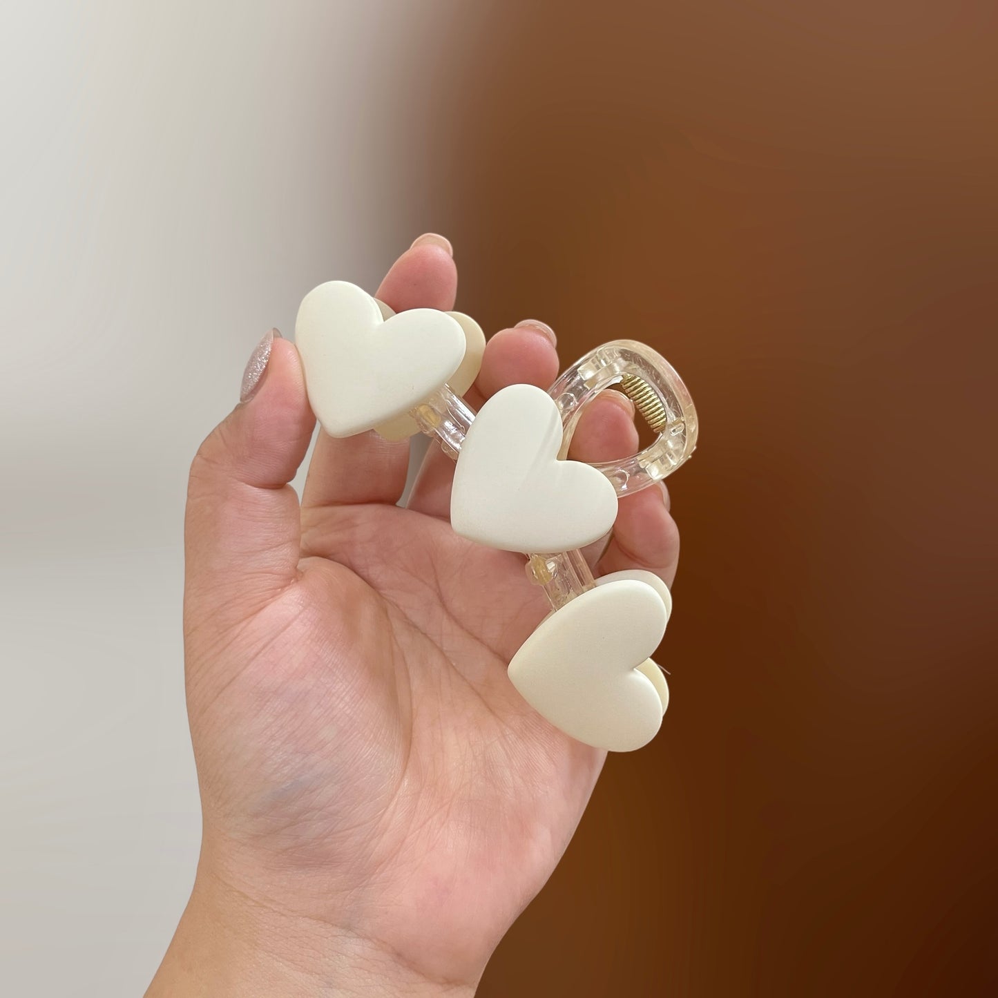 Colorful Heart Hair Claw Clip
