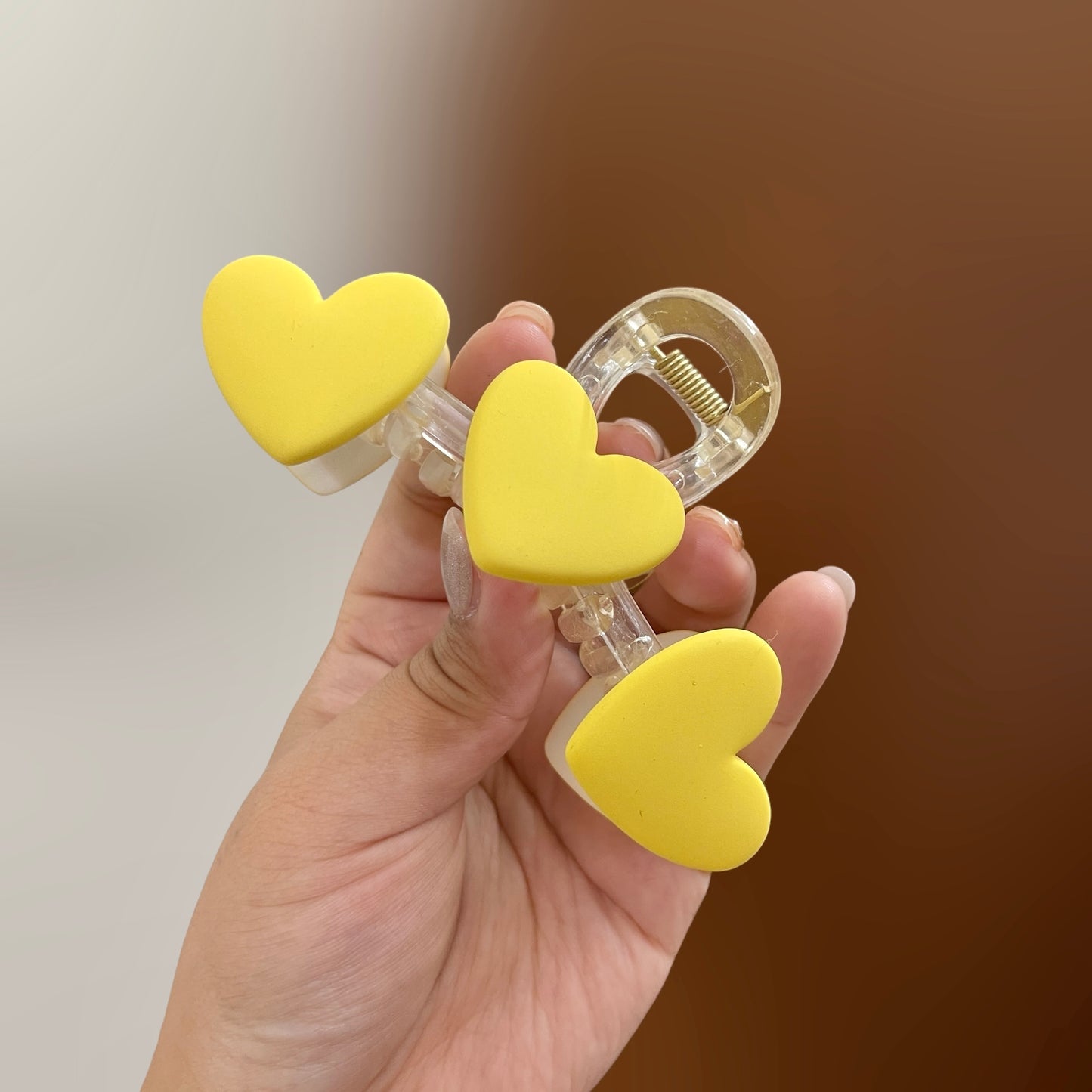 Colorful Heart Hair Claw Clip