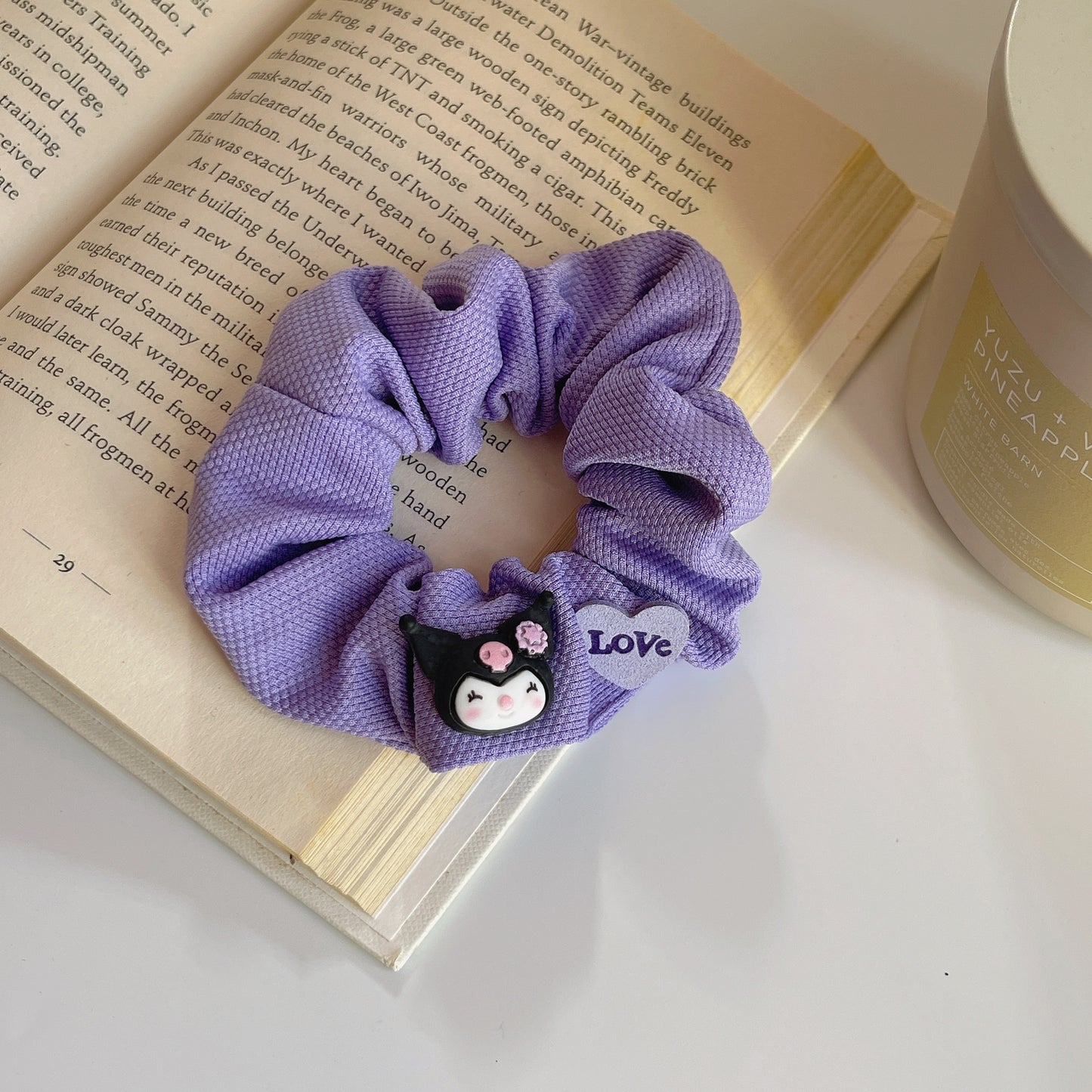 Your Sanrio Bestie Kuromi, My Melody and Cinnamoroll Scrunchies