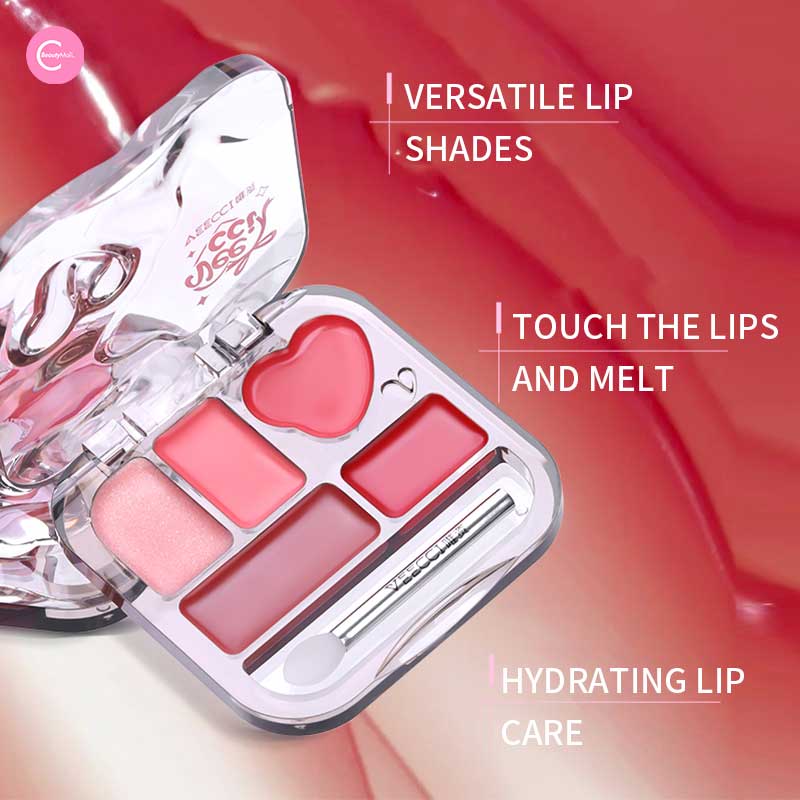 VEECCI Color Blending Lip Glaze Palette