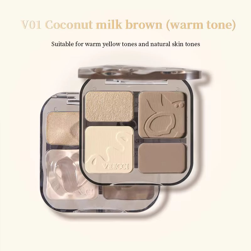 Veecci Easy to Draw Highlighter Contouring Palette