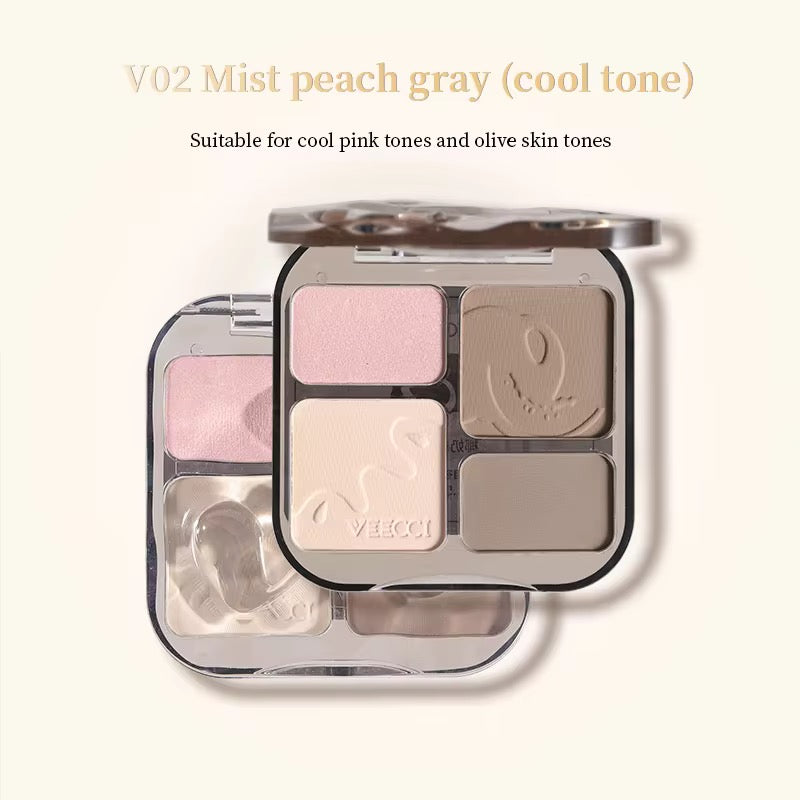 Veecci Easy to Draw Highlighter Contouring Palette