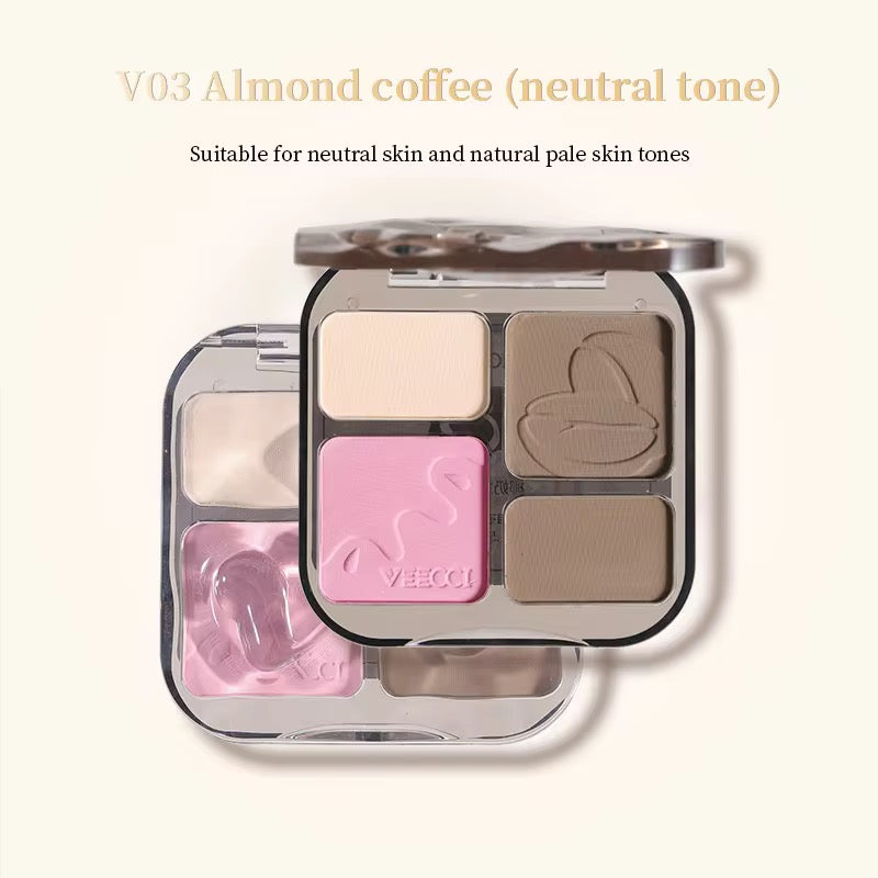 Veecci Easy to Draw Highlighter Contouring Palette