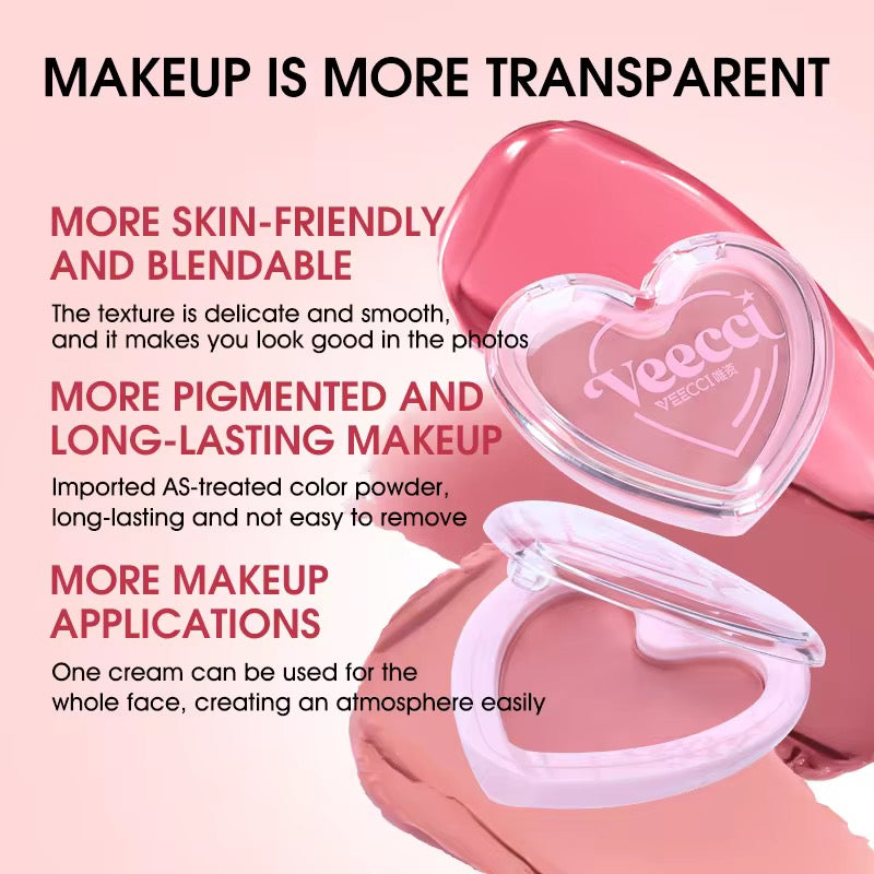 Heart-Shaped Mousse Cream Blush