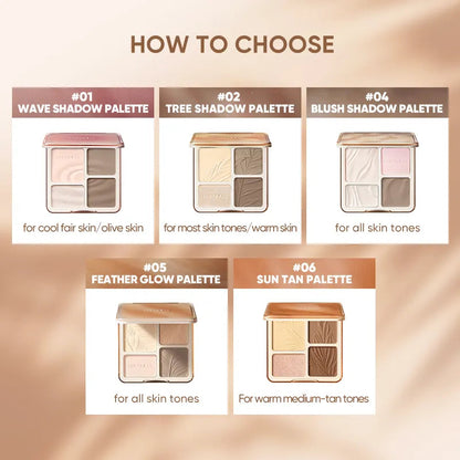 Judydoll 2 IN 1 Highlighter Contour Palette