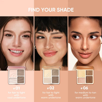 Judydoll 2 IN 1 Highlighter Contour Palette