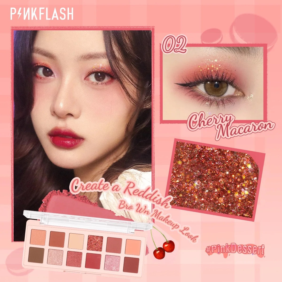 PINKFLASH PRO-TOUCH EYESHADOW PALETTE