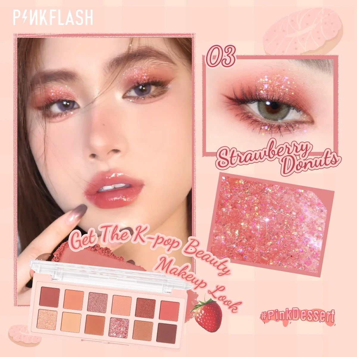 PINKFLASH PRO-TOUCH EYESHADOW PALETTE