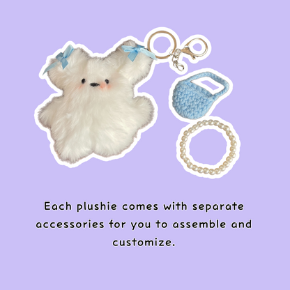 Soft Plush Bunny Purse Charm