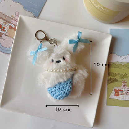 Soft Plush Bunny Purse Charm