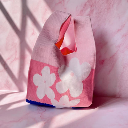 Knitted Small Shopper Handbag