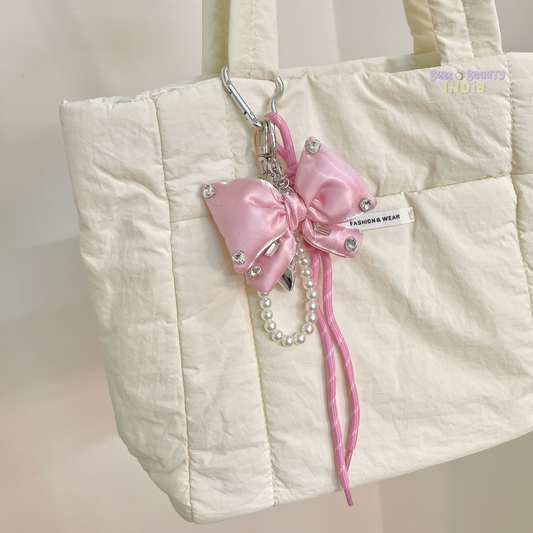 Embellished Bow Bag Charm
