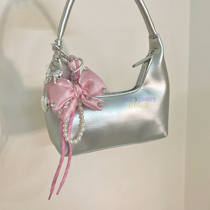 Embellished Bow Bag Charm