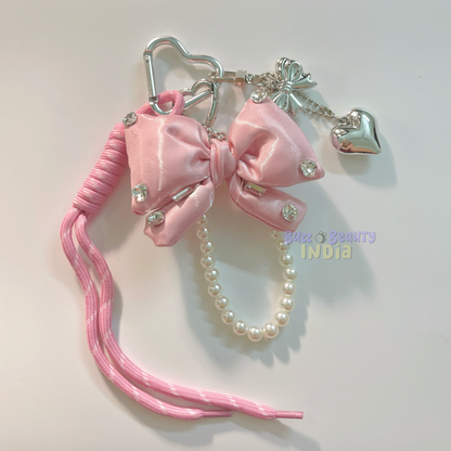 Embellished Bow Bag Charm