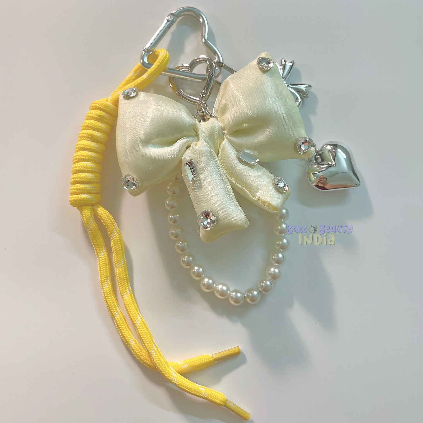 Embellished Bow Bag Charm