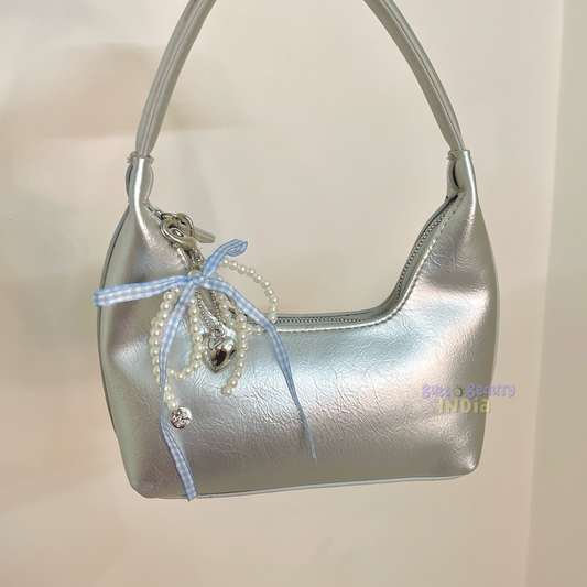Pearls and Bows Bag Charm
