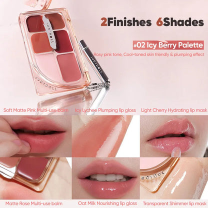 Judydoll 6-Color Multi-Use Lip Palette