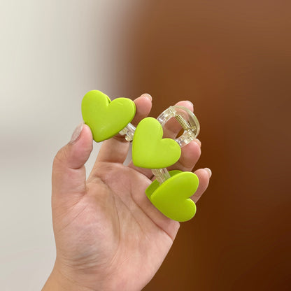 Colorful Heart Hair Claw Clip
