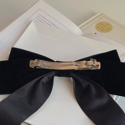 Velvet Big Bow Hairclip