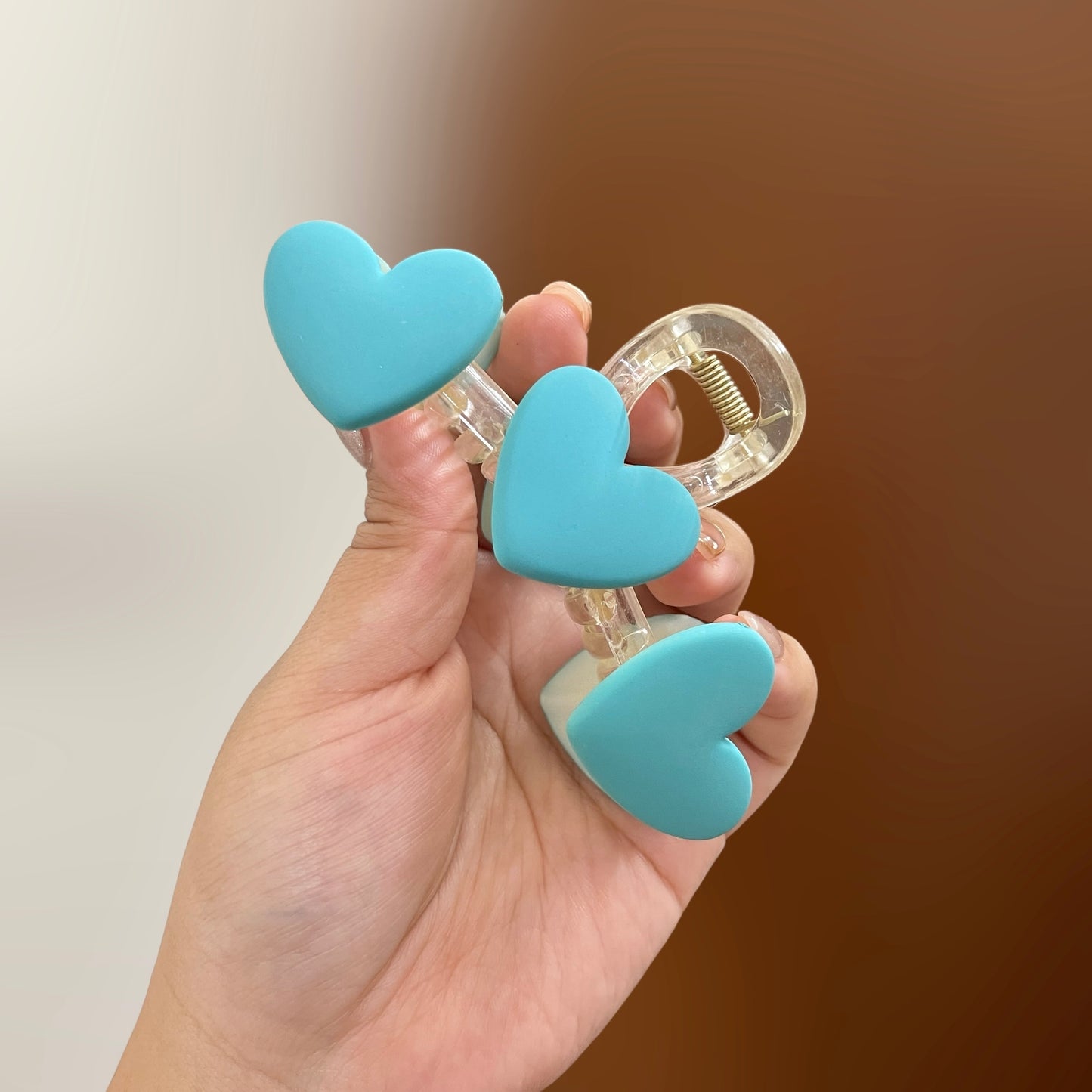 Colorful Heart Hair Claw Clip