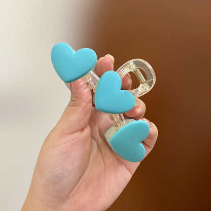 Colorful Heart Hair Claw Clip