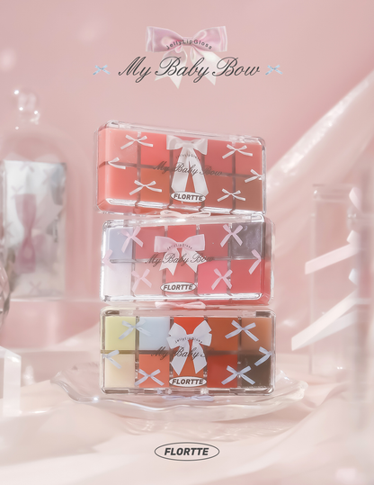 FLORTTE Princess Heart Series Ten-Color Lip Gloss Palette