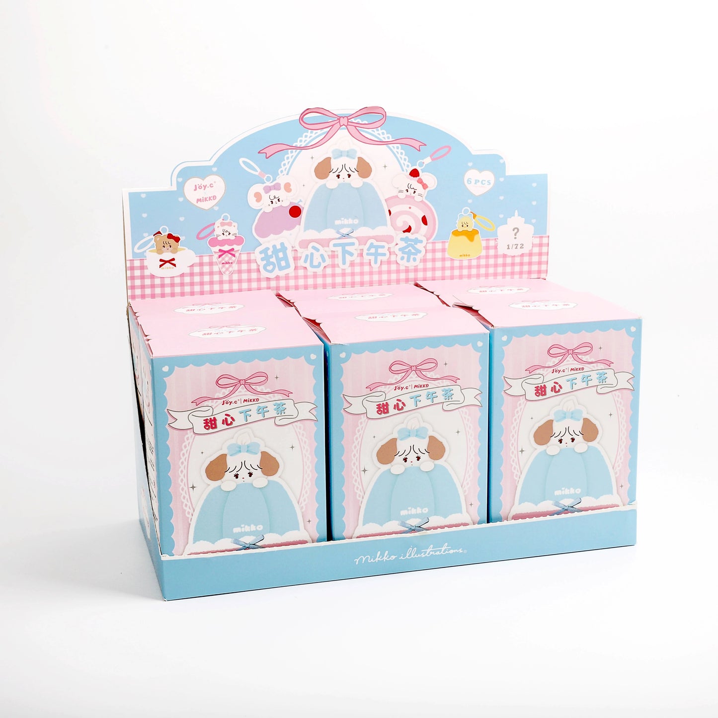 Mikko Illustrations Sweetheart Afternoon Tea Series Plush Keychain Blind Box (1 BOX)