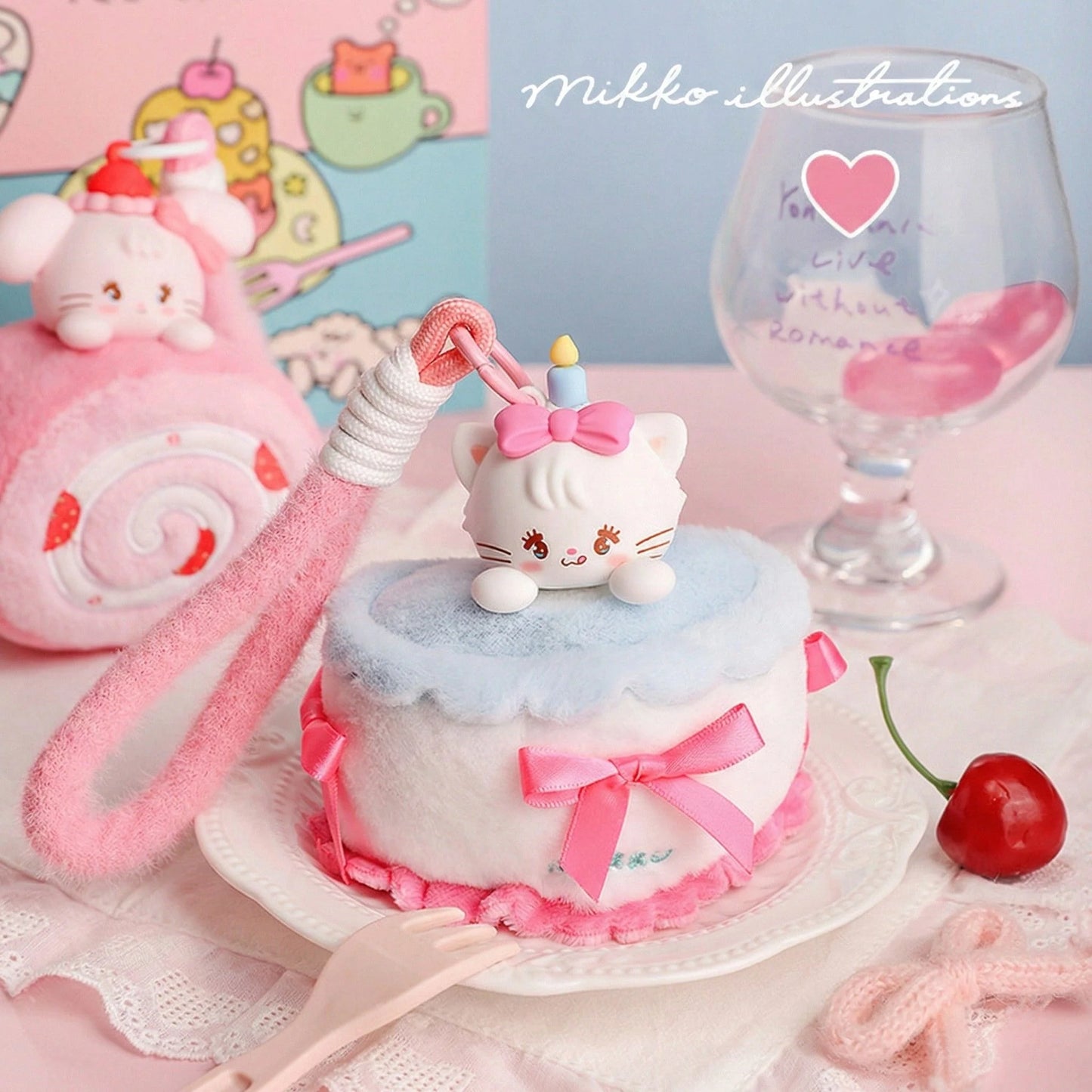 Mikko Illustrations Sweetheart Afternoon Tea Series Plush Keychain Blind Box (1 BOX)
