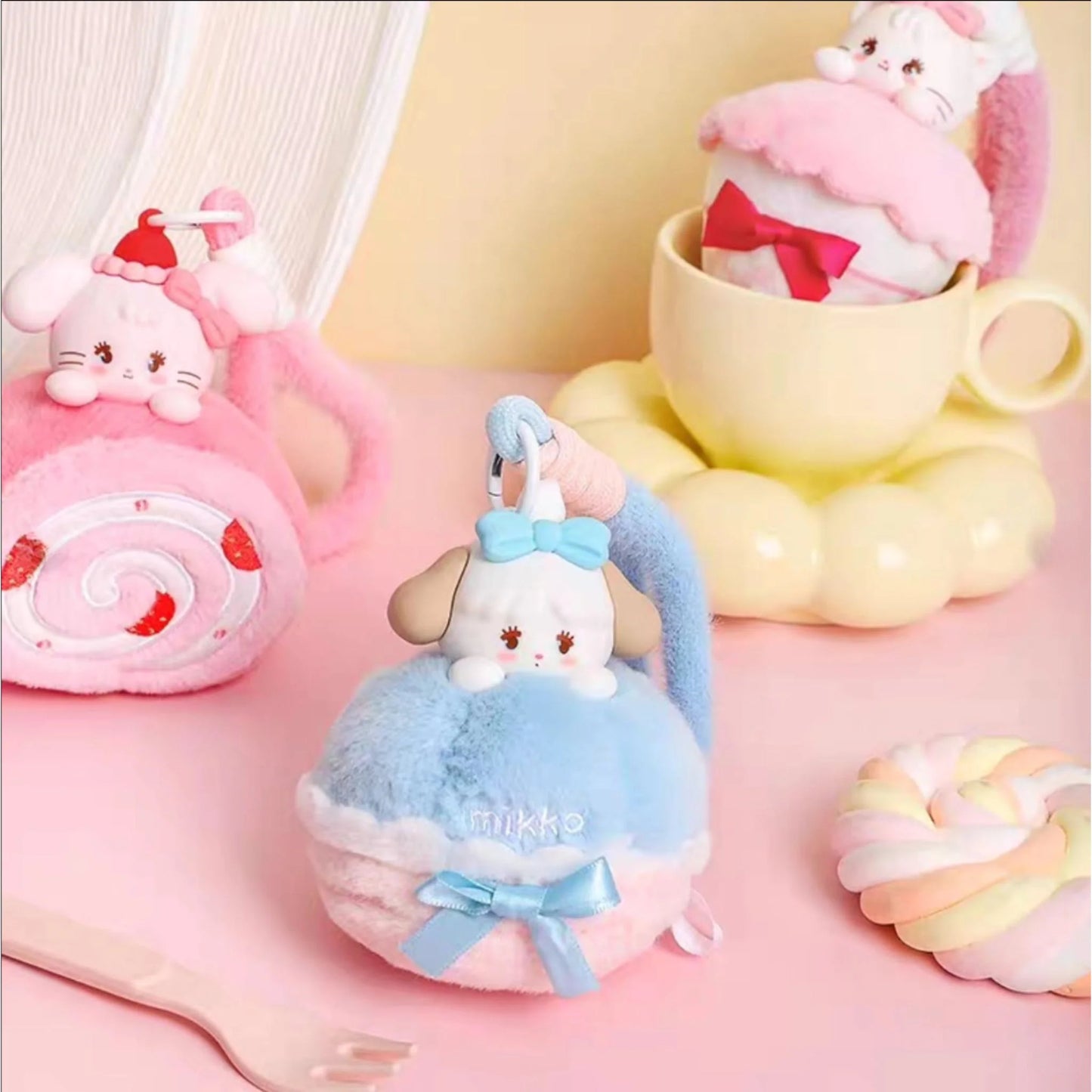 Mikko Illustrations Sweetheart Afternoon Tea Series Plush Keychain Blind Box (1 BOX)
