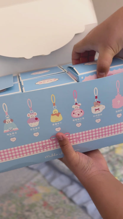 Mikko Illustrations Sweetheart Afternoon Tea Series Plush Keychain Blind Box (1 BOX)