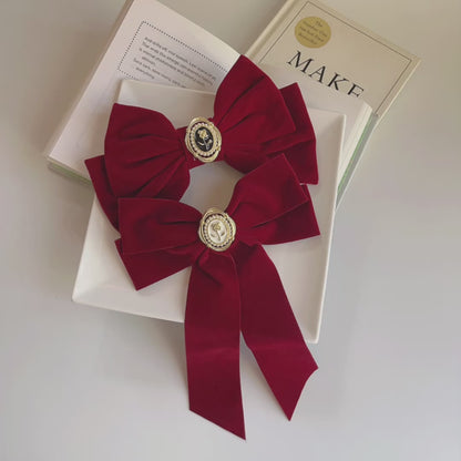 Velvet Big Bow Hairclip