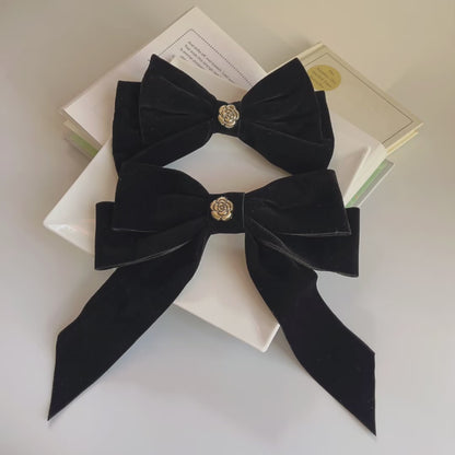 Velvet Big Bow Hairclip