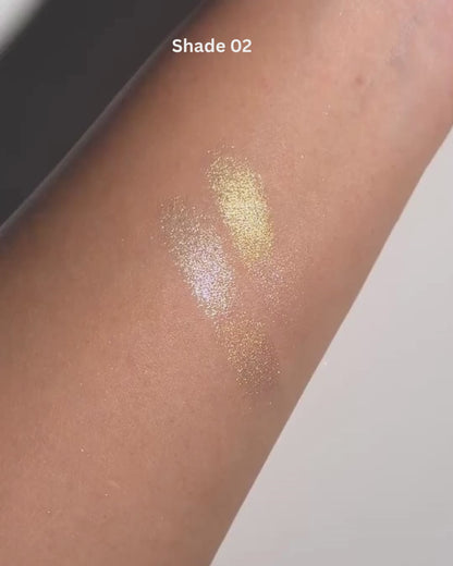 HERORANGE Floral Four-Color Highlighter Multi-Palette