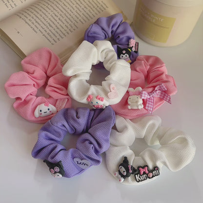 Your Sanrio Bestie Kuromi, My Melody and Cinnamoroll Scrunchies
