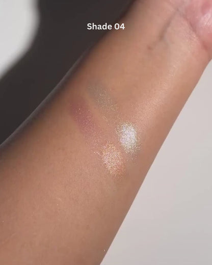 HERORANGE Floral Four-Color Highlighter Multi-Palette
